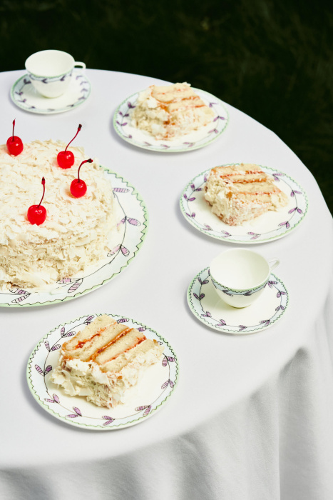 Набор из 2-х чайных пар Tea Cup + Saucer Blossom Milk Midnight Flowers by Marni, Serax