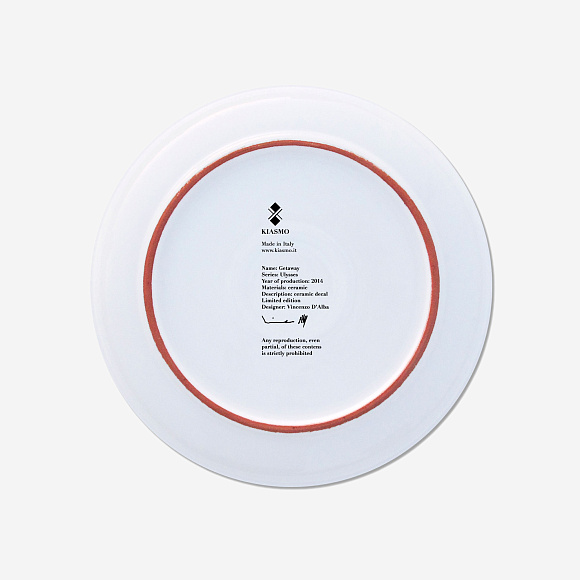 Декоративная тарелка Getaway|Ulysses Ø 27, Kiasmo