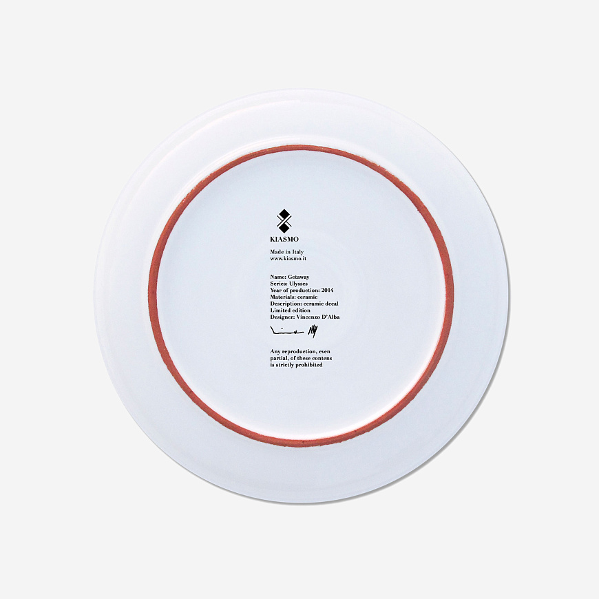 Декоративная тарелка Getaway|Ulysses Ø 27, Kiasmo