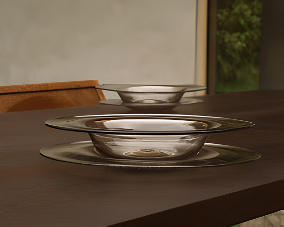 Набор из 2-х тарелок Isle Glass Plate Set of Two, Frama
