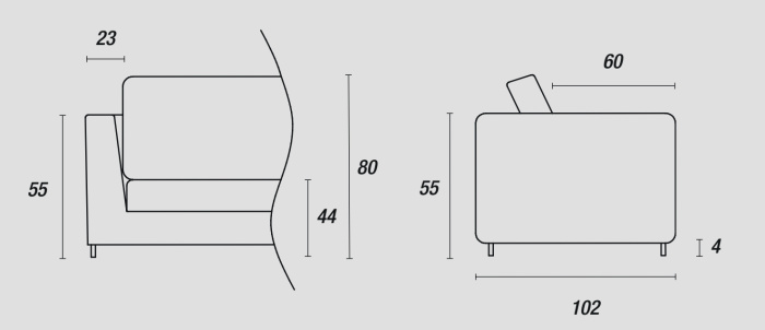 Диван Bijoux, Ditre Italia