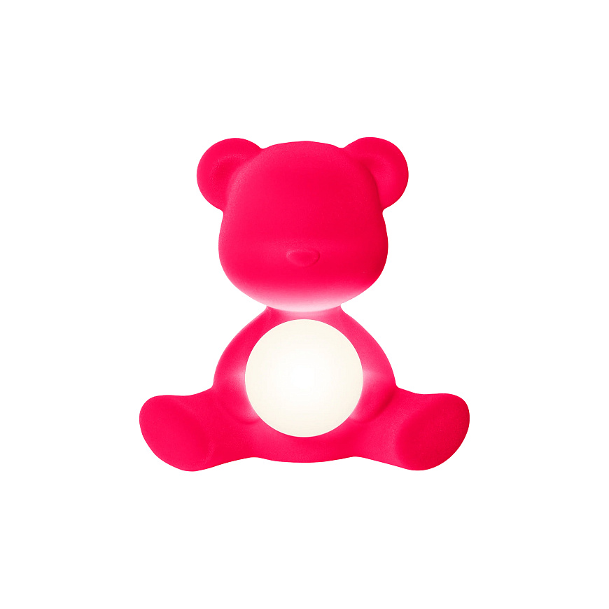 Настольная лампа Teddy Girl Velvet Fuxia, Qeeboo