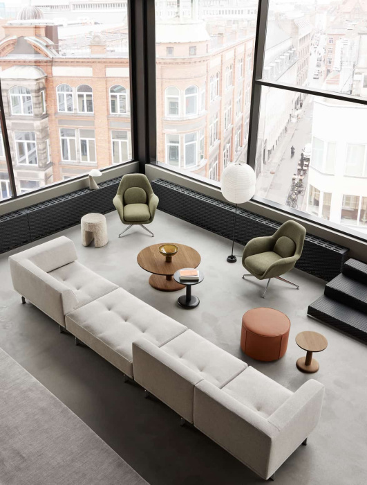 Кресло Swoon Lounge Petit Armchair Swivel Base, Fredericia