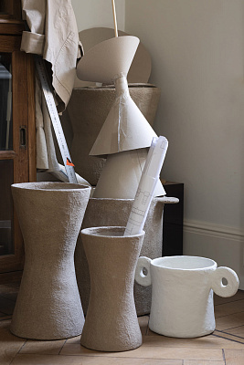 Ваза Vase Paper Mache Earth by Marie Michielssen 