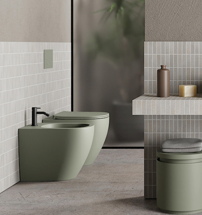 Напольное биде Pin Back to Wall Bidet, NIC Design