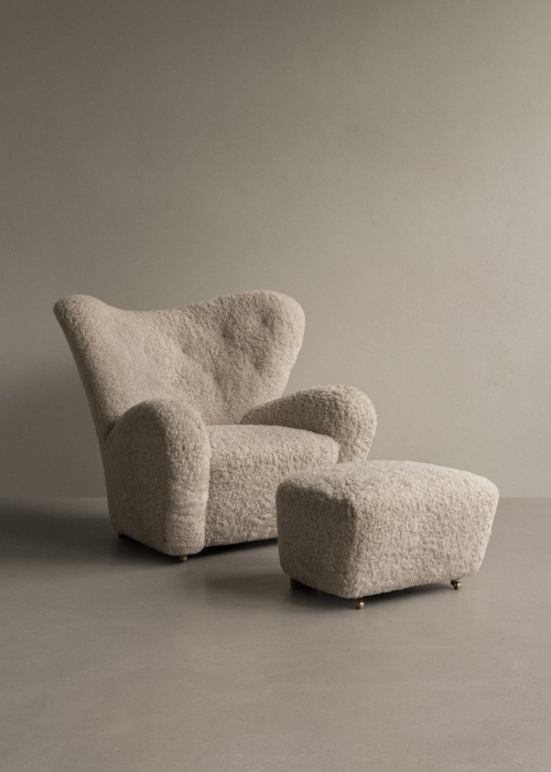 Пуф The Tired Man Ottoman, Sheepskin, Audo Copenhagen (ex. Menu)