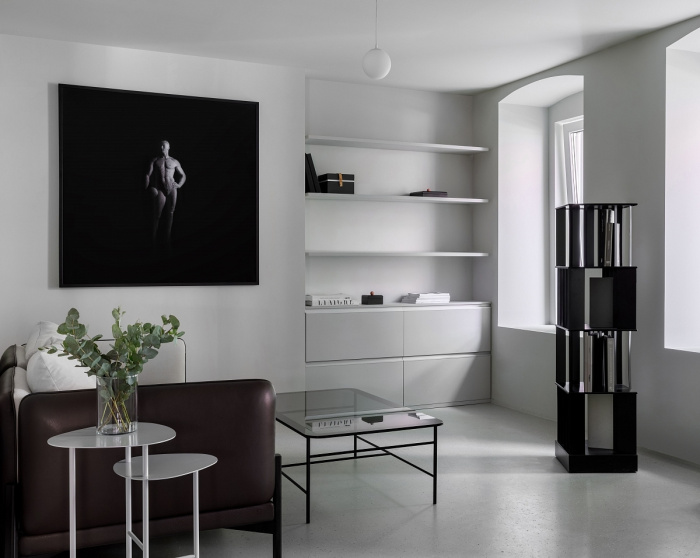 Стеллаж на скрытых колёсах 46° — 6° GENEVA, ARCHIPÉLAGO