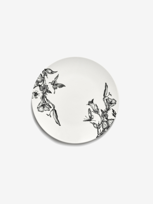 Десертная тарелка Dessert plate magical blossom white-black Unity, Serax