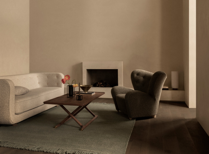 Кресло The Tired Man Lounge Chair, Sheepskin, Audo Copenhagen (ex. Menu)