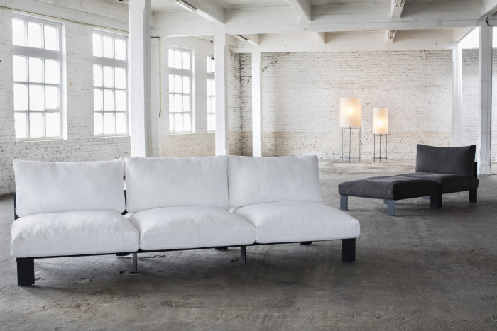 Уличная трёхместная скамья с подушками Bench Three Seater Incl Cushion Outdoor, Serax