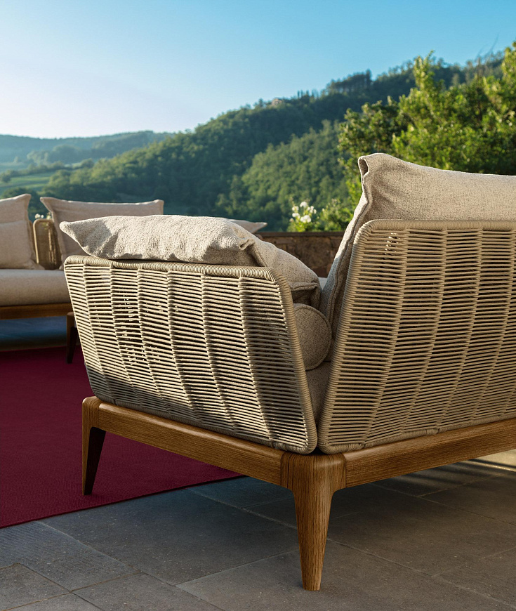 Уличный модульный диван Cruise Teak, Talenti