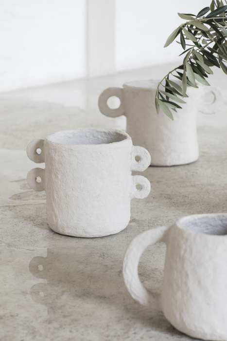 Кашпо Pot L Paper Mache Earth Beige by Marie Michielssen, Serax