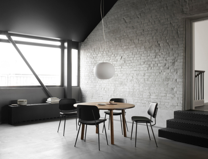 Стул Søborg Metal base Chair в обивке, Fredericia