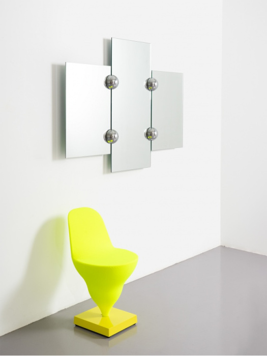 Настенное зеркало Sphera Triptych mirror, Moustache