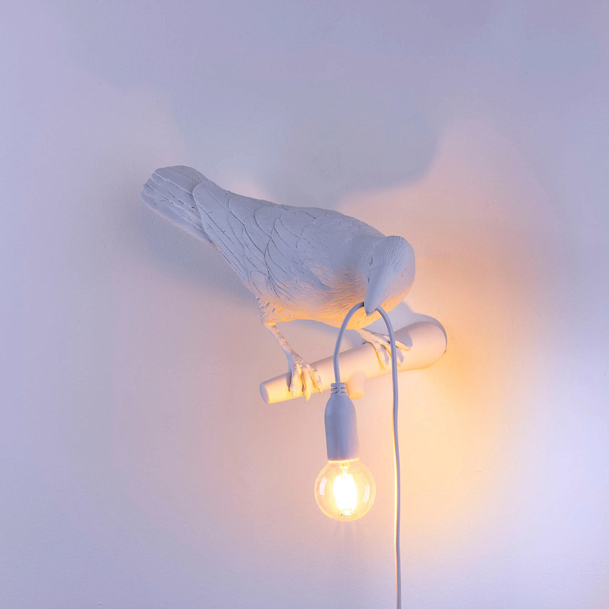Настенный светильник Bird Looking Right White Outdoor, Seletti