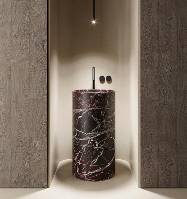 Отдельностоящая раковина со сливом в пол Ovvio Freestanding Marble Washbasin 