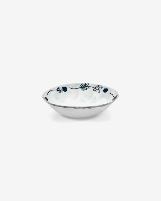 Набор из 2-х глубоких чаш Low Bowl L Mirtillo Tea Midnight Flowers by Marni, Serax