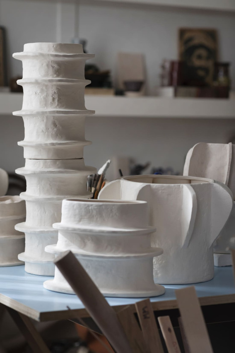 Кашпо Flowerpot 03 Beige Molly by Marie Michielssen, Serax