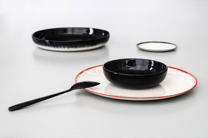 Глубокая тарелка Deep Plate L White/Black Var. C Dè, Serax