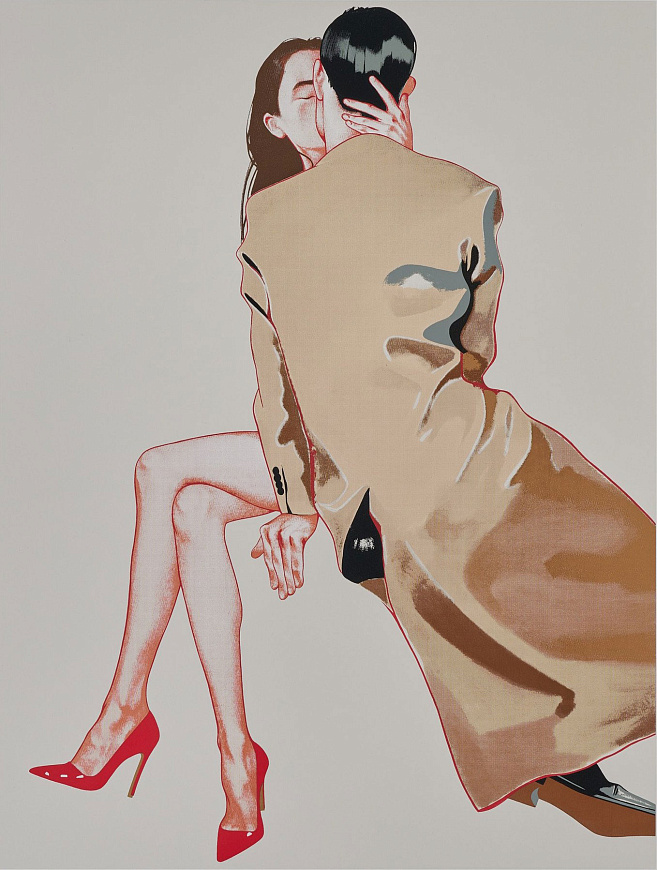 Шелкография «Поцелуй», Masha Yankovskaya