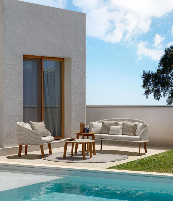 Уличный диван-качели CleoSoft Wood Swing, Talenti