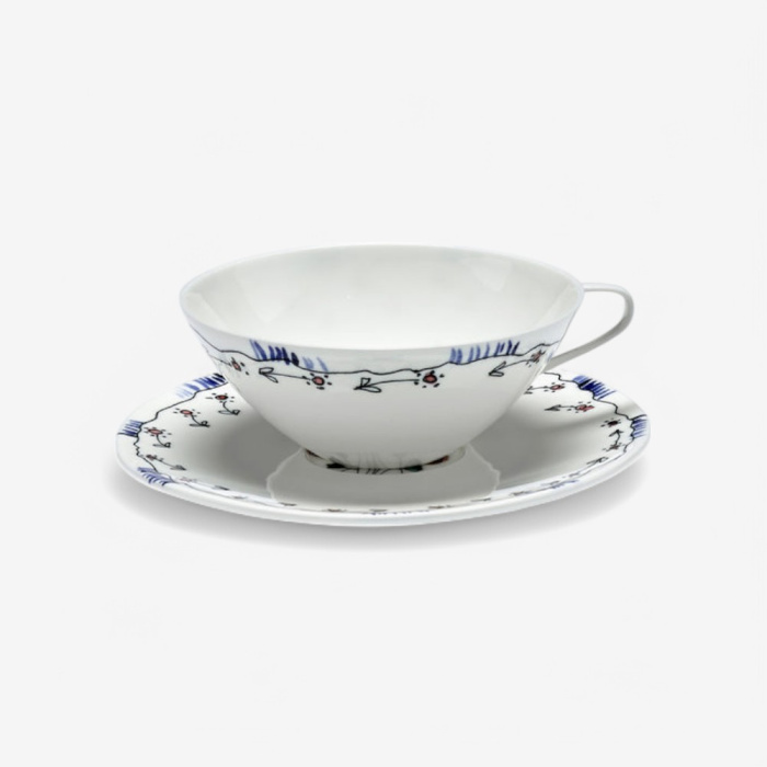 Чайный набор из 6 предметов Tea Set 6 Pieces Anemone Midnight Flowers, Serax