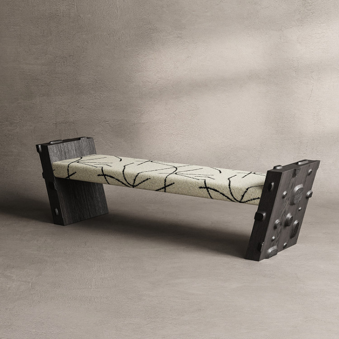 Скамья Izza с мягким сиденьем, MODÉNATURE
