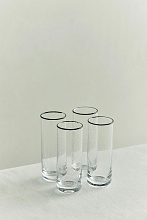 Стакан S.R. Bubble Glass Back Rim, Drinking Tall, 