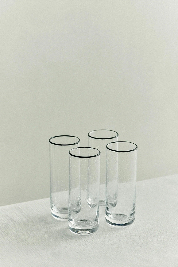 Стакан S.R. Bubble Glass Back Rim, Drinking Tall, 