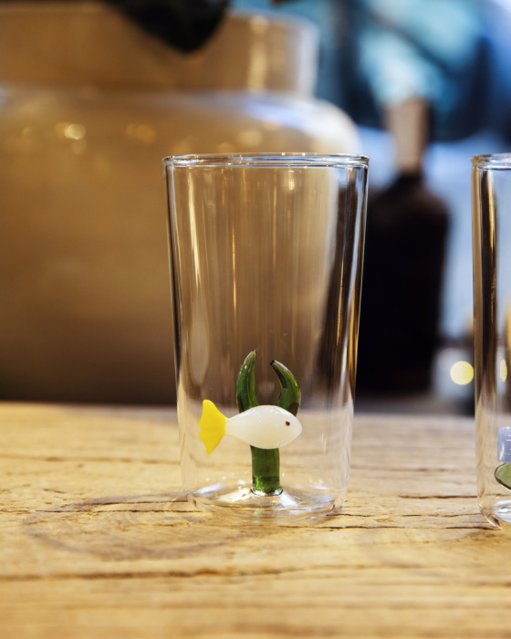 Стакан с рыбкой White Fish Green Seaweed, ICHENDORF