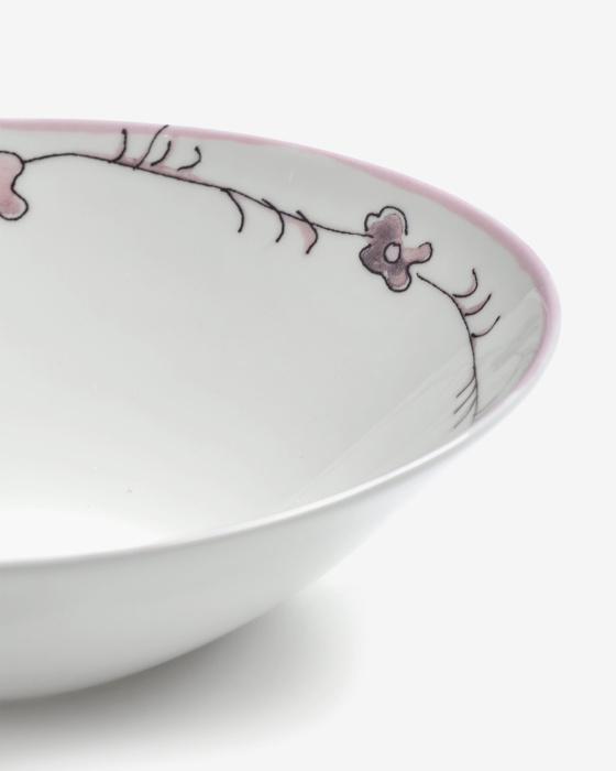 Набор из 2-х глубоких чаш Low Bowl L Dark Viola Midnight Flowers by Marni, Serax
