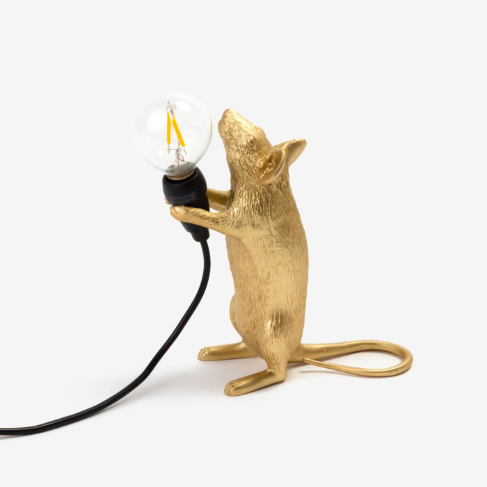 Настольный светильник Mouse Lamp Step Gold, Seletti