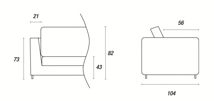 Диван-кровать Beauty, Ditre Italia