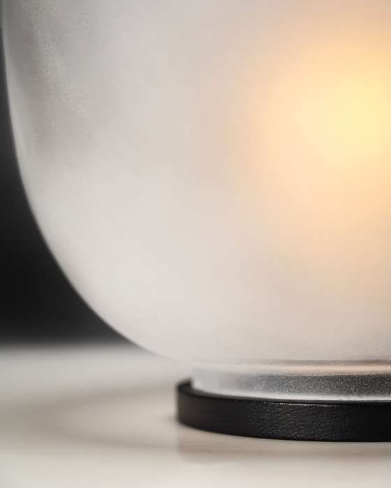 Подсвечник Wind light black/transparent Lumen, Serax