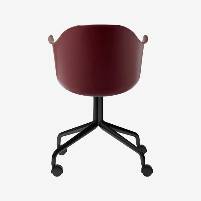 Стул на колёсиках Harbour Dining Chair, Star Base, w/Casters, Plastic, Black aluminium, Audo Copenhagen (ex. Menu)