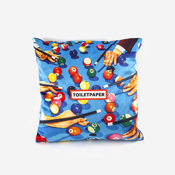 Декоративная подушка Toiletpaper Snooker, Seletti