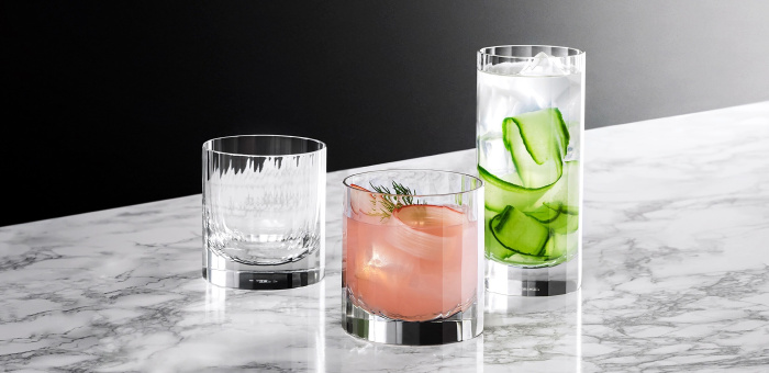 Набор из 4-х стаканов Fluted Double Old Fashioned Tumbler – Set of 4, Richard Brendon