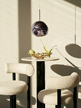 Полубарный стул Fat Wood 65cm Grey, Tom Dixon