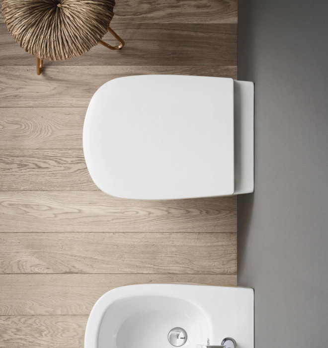Подвесной унитаз Ovvio Rimless Wall-Hung Toilet безободковый, NIC Design
