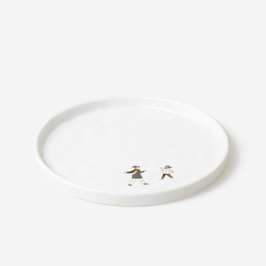Тарелка Snowy Day small plate – Snowball fight, Ø15 cm, Räder