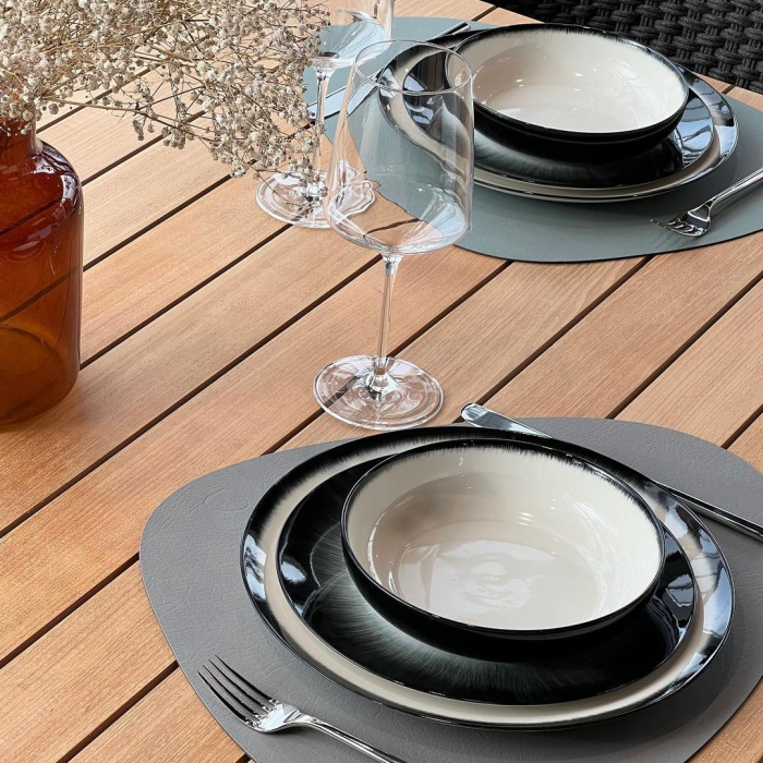 Глубокая тарелка High Plate, Dé Off-White/Black Var D by Ann Demeulemeester, Serax