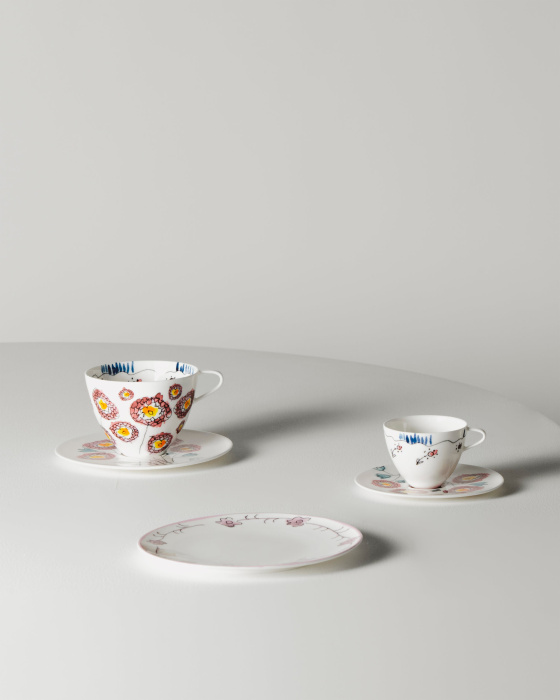 Набор из 2-х тарелок Plate Dark Viola Midnight Flowers by Marni, Serax