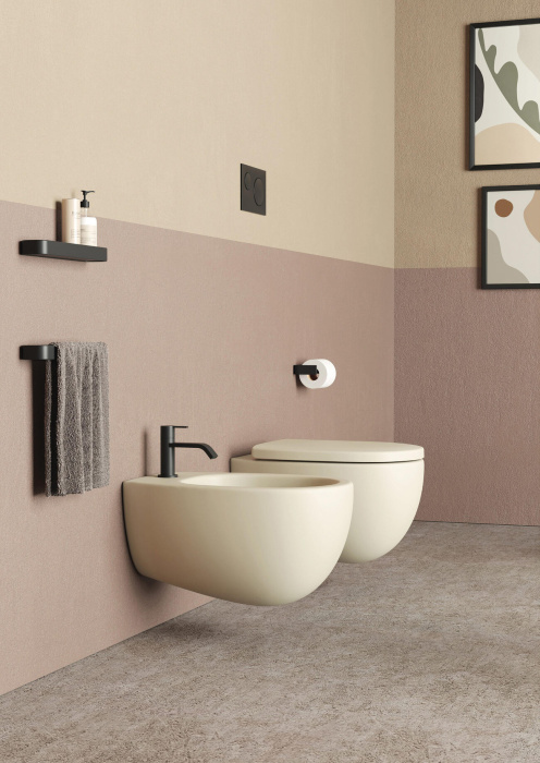 Подвесной унитаз Milk Rimless Wall-Hung Toilet безободковый, NIC Design