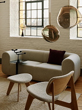 Подушка Ridge 45x45 cm Burgundy Cotton Wool-Mix, Tom Dixon
