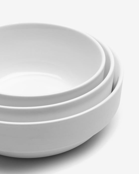 Набор из 4-х глубоких чаш Bowl White Matt Passe-Partout by Vincent Van Duysen, Serax