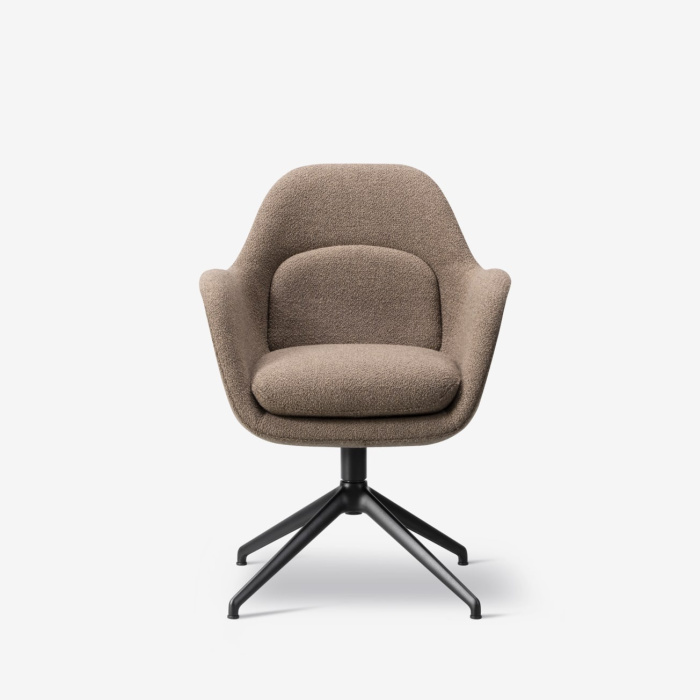 Обеденное кресло Swoon Dining Armchair Swivel Base, Fredericia