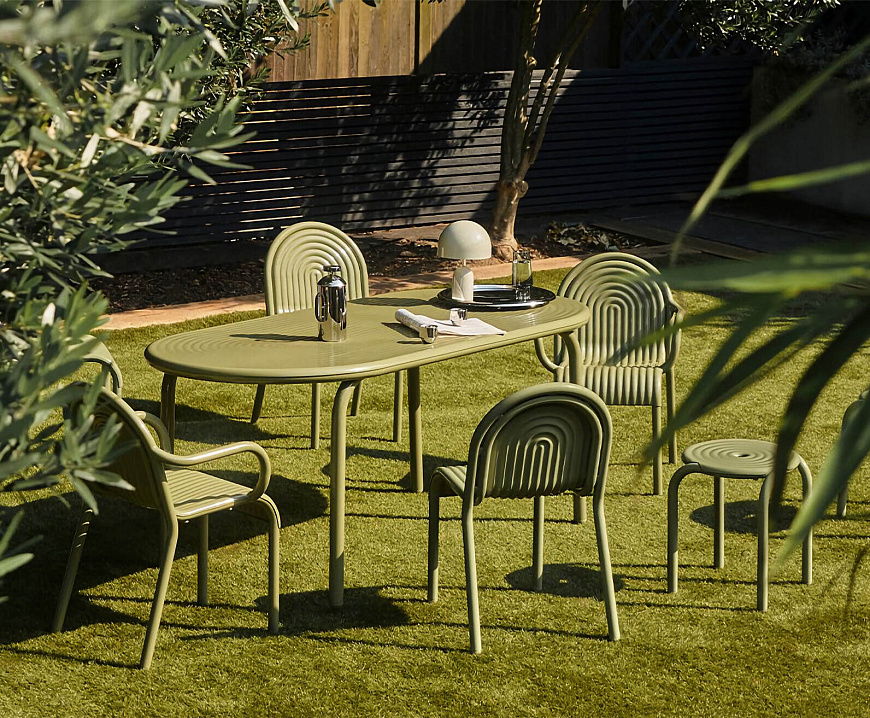 Стол Groove Obround Moss, Tom Dixon