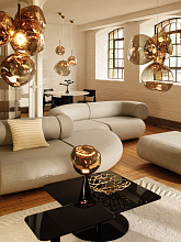 Настольная лампа Melt Cone Fat Bronze, Tom Dixon