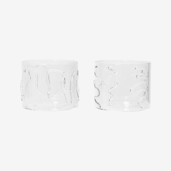 Набор из 2-х стаканов Doodle Glasses — Set of 2, Ferm Living