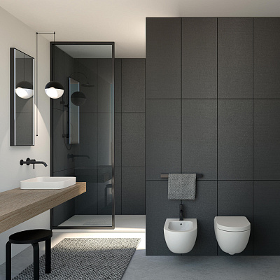 Полувстраиваемая раковина Enjoy Semi-Recessed Square Washbasin квадратная  Полувстраиваемая раковина Enjoy Semi-Recessed Square Washbasin квадратная